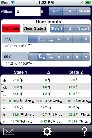 PsychroCalc Screen Shot