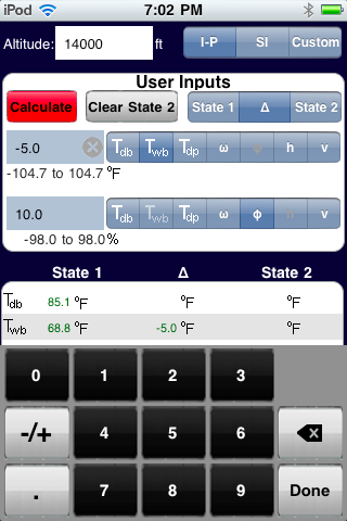 PsychroCalc Screen Shot