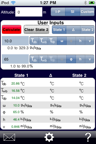 PsychroCalc Screen Shot